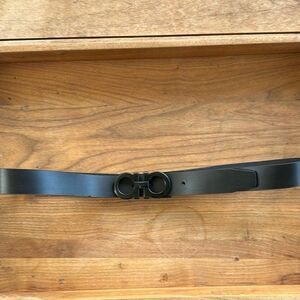 Farragamo Black Leather Men’s Belt 48W